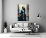 Stand Womenly Glass Wall Art || Designers Collection