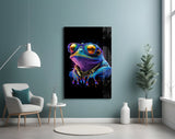 Cool Frog Glass Wall Art || Designers Collection