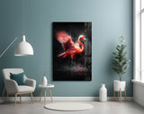 Flamingo Glass Wall Art || Designer's Collection