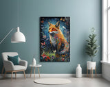 The Fox Glass Wall Art || Designer's Collection