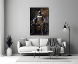 Batman in the Throne Glass Wall Art || Designer's Collection