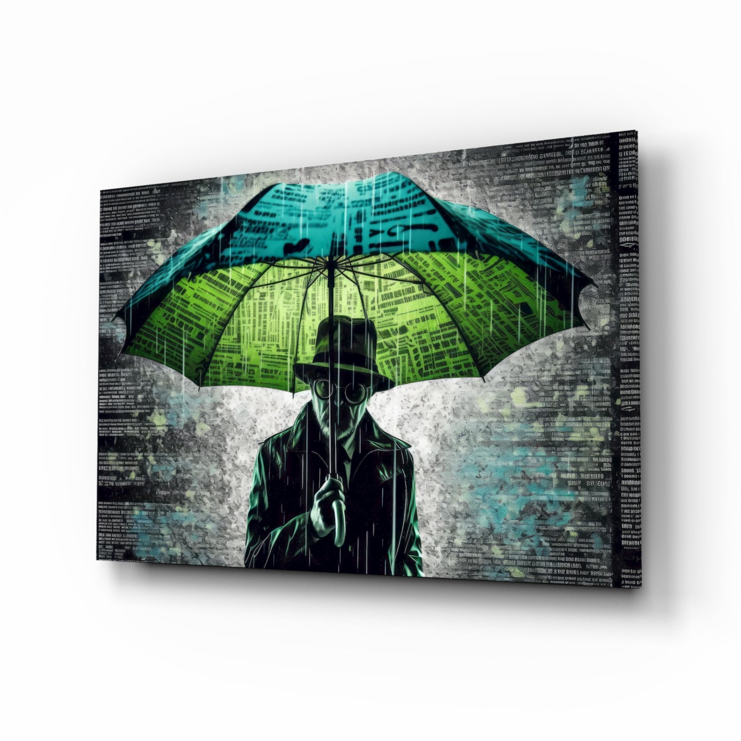 Rain of Answers Glass Wall Art || Designer's Collection