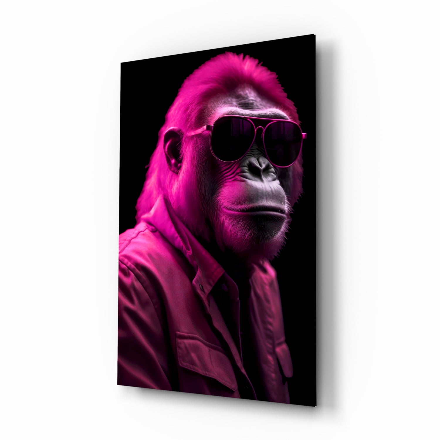 Ape the Cool Glass Wall Art || Designer's Collection