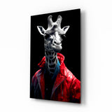 Stylish Giraffe Glass Wall Art || Designer's Collection