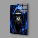 Rebellios Ape  Glass Wall Art || Designer's Collection