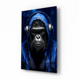 Rebellios Ape  Glass Wall Art || Designer's Collection