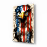 American Eagle Glass Wall Art || Designer's Collection