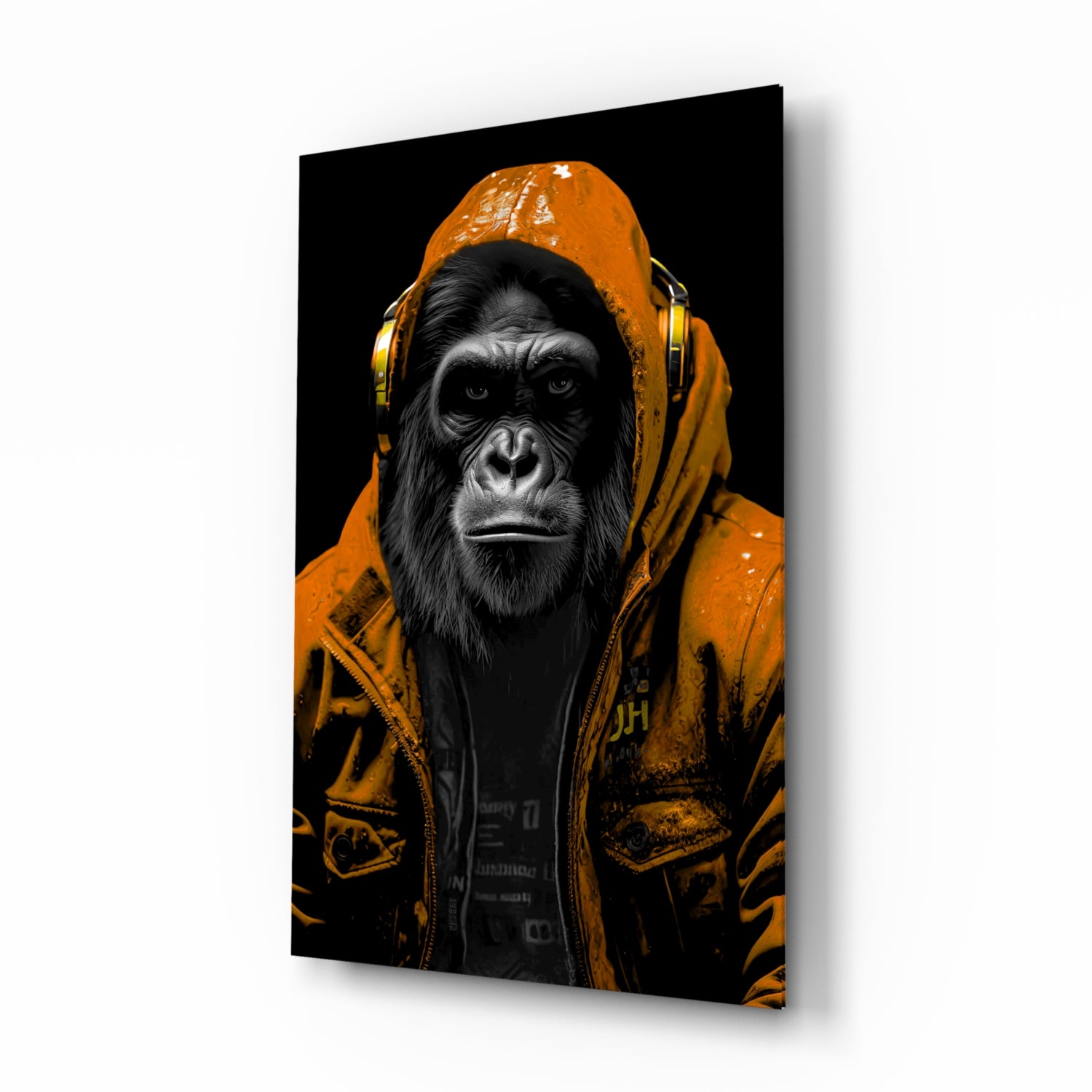 The Ape Glass Wall Art || Designer's Collection