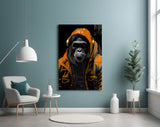 The Ape Glass Wall Art || Designer's Collection