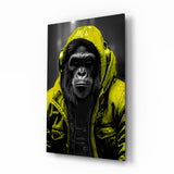 Rebellios Ape  Glass Wall Art || Designer's Collection