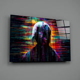 Shadow of Colour Sticks Glass Wall Art || Designer Collection