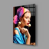 Girl With A Pearl Earring Glass Wall Art || Designer Collection