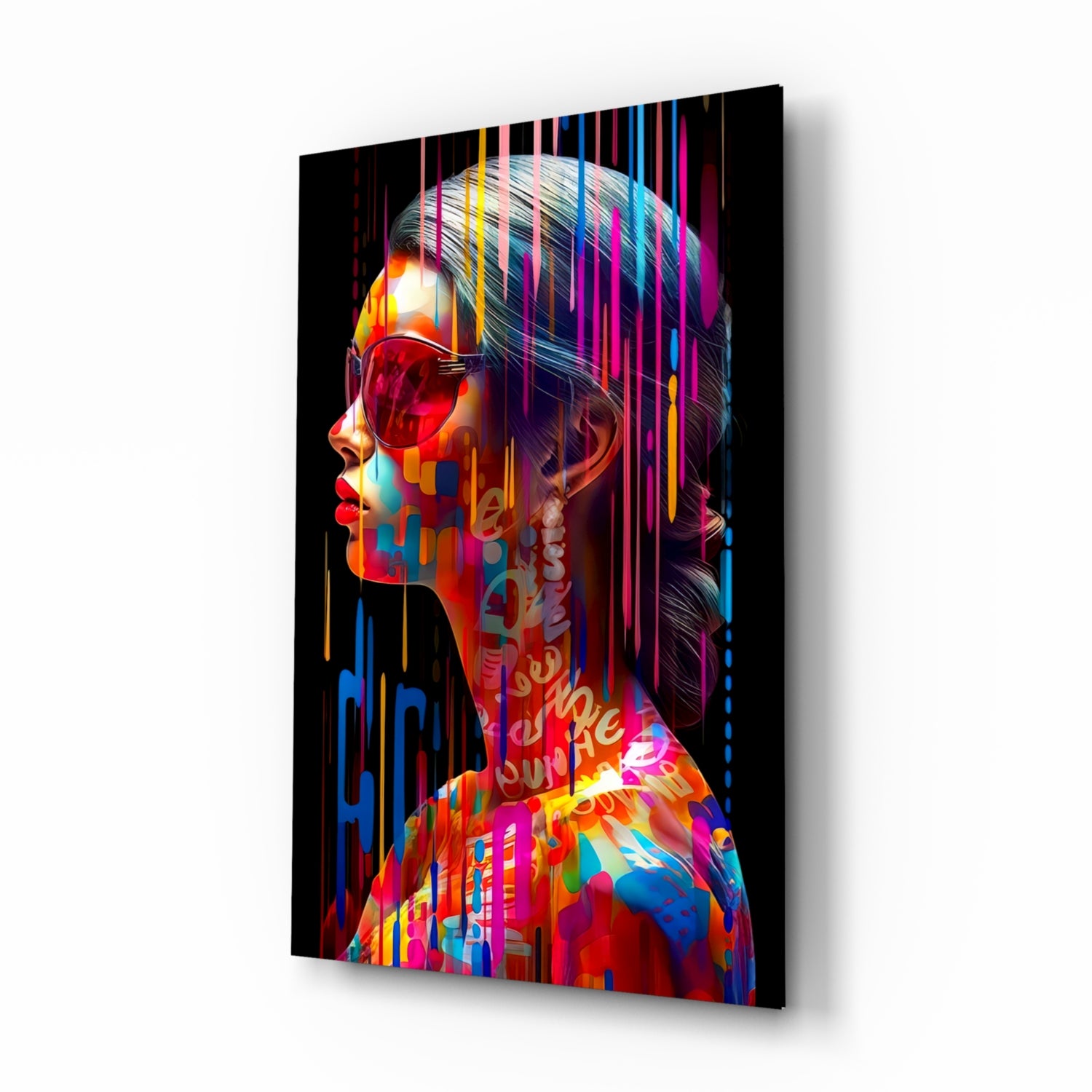 Beauty in Colours Glass Wall Art || Designer Collection