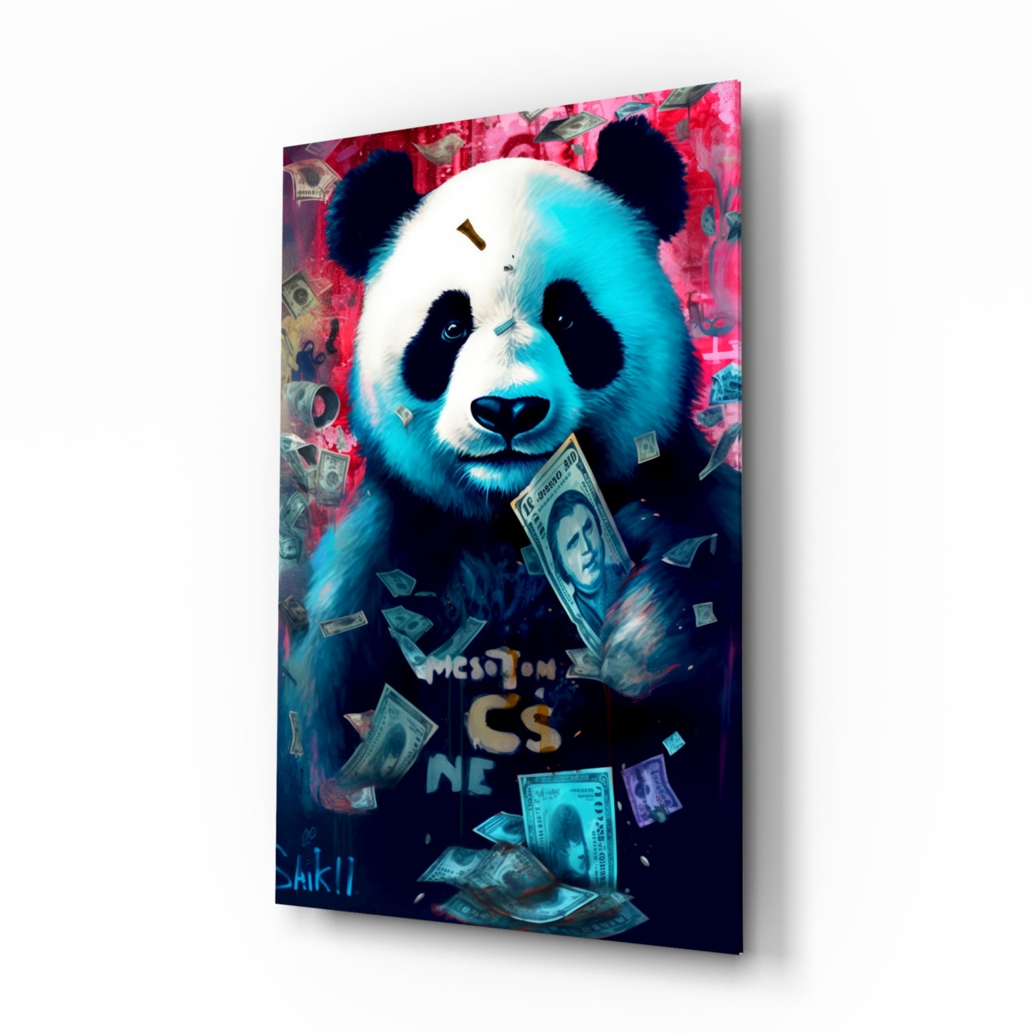 Rich Panda Glass Wall Art || Designer Collection