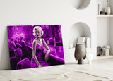 Marilyn in the Bar Glass Wall Art || Designer Collection