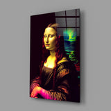 Mona Lisa V2 Glass Wall Art || Designer Collection