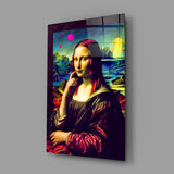 Mona Lisa V2 Glass Wall Art || Designer Collection