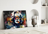 Marilyn Monroe Glass Wall Art || Designer Collection