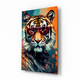 Cool Tiger Glass Wall Art || Designer Collection