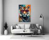 Cool Tiger Glass Wall Art || Designer Collection