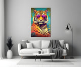 Cool Tiger Glass Wall Art || Designer Collection