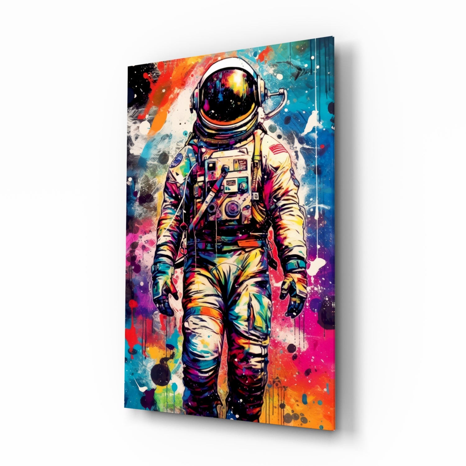 Astronaut Glass Wall Art || Designer Collection