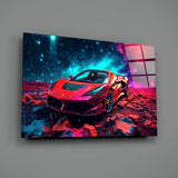 Ferrari Glass Wall Art || Designer Collection