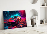 Ferrari Glass Wall Art || Designer Collection