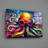 Octopus Glass Wall Art || Designer Collection