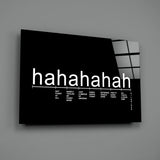 Laughter Analysis Glass Wall Art || Designer Collection