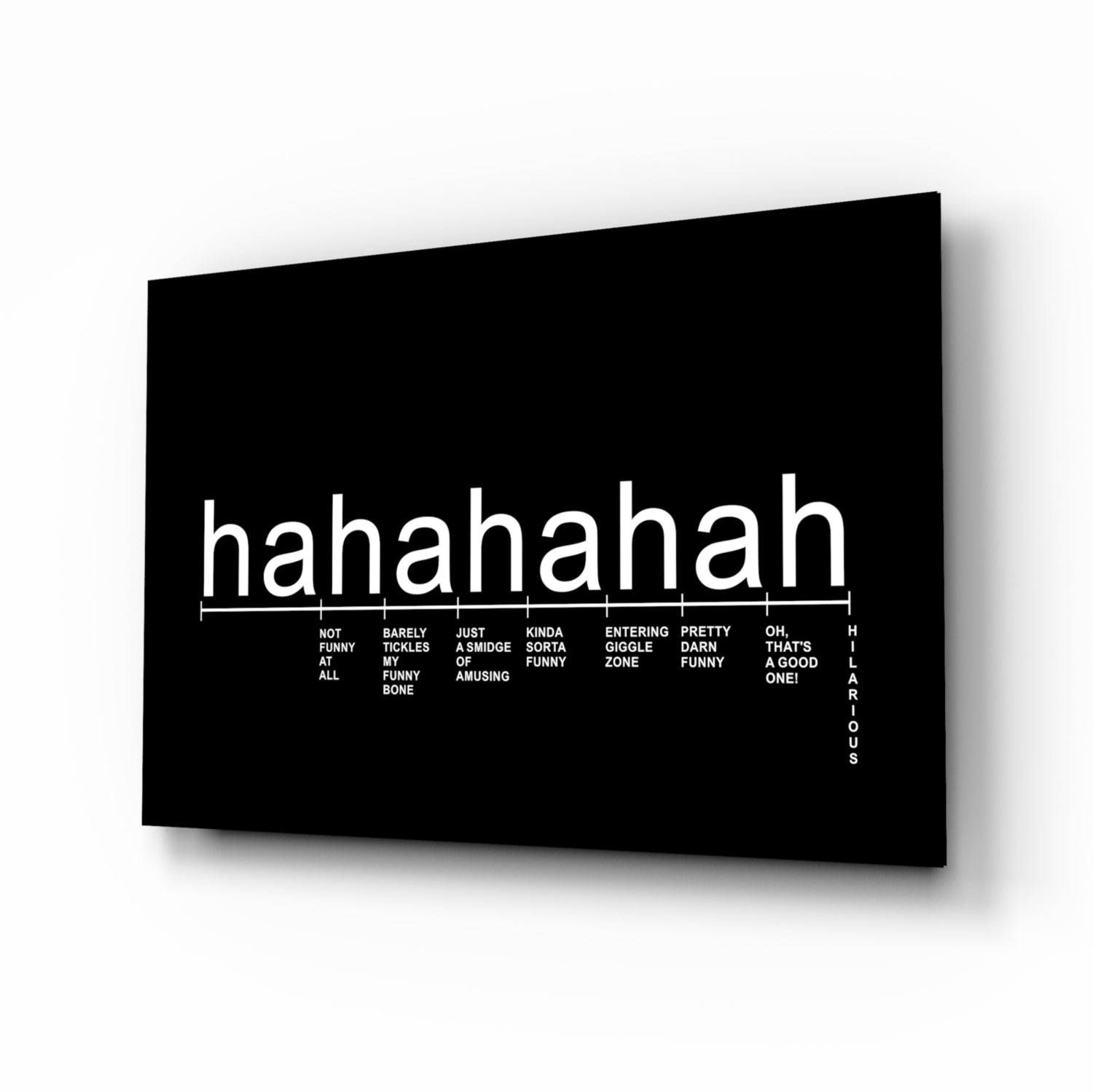 Laughter Analysis Glass Wall Art || Designer Collection