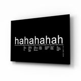 Laughter Analysis Glass Wall Art || Designer Collection