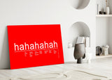 Laughter Analysis Glass Wall Art || Designer Collection