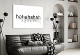 Laughter Analysis Glass Wall Art || Designer Collection