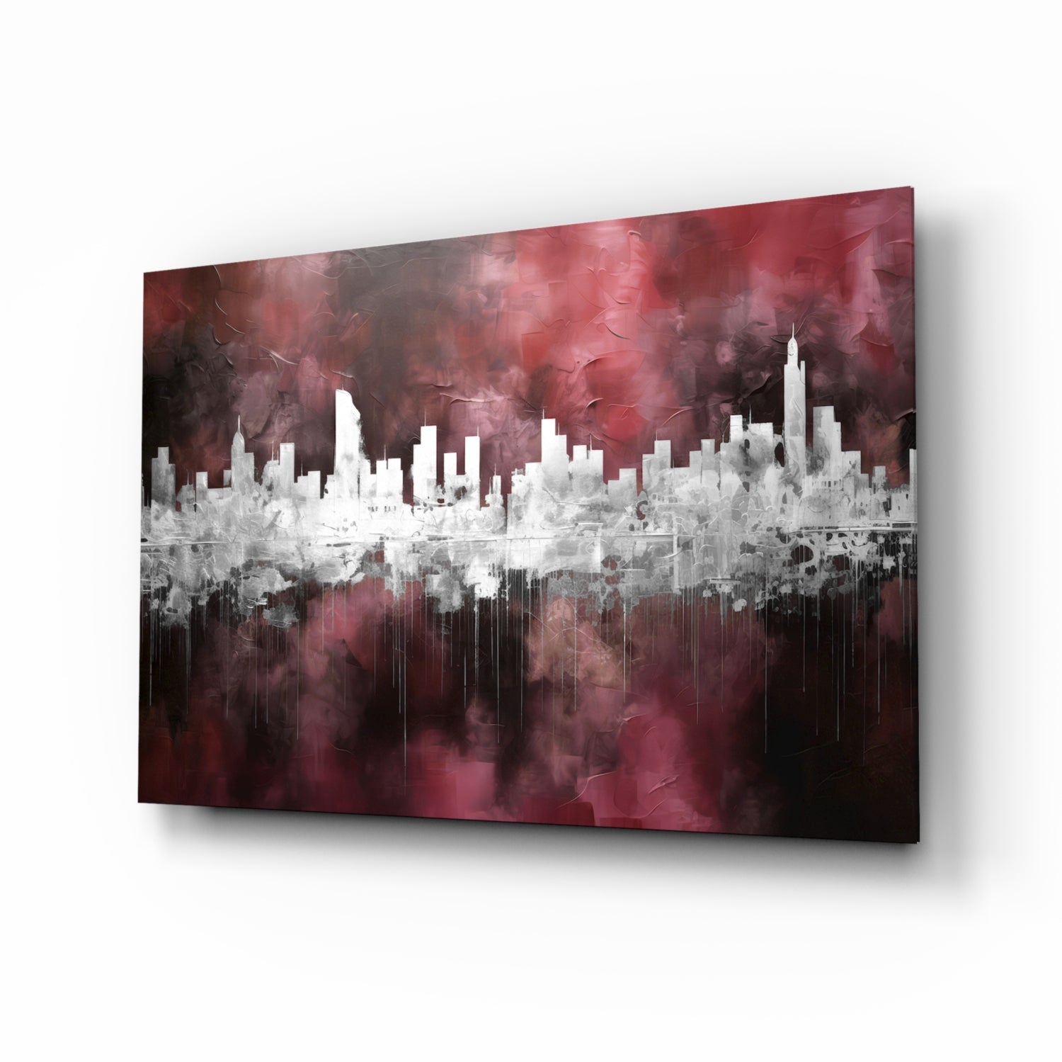 City Silhouette Glass Wall Art || Designer Collection