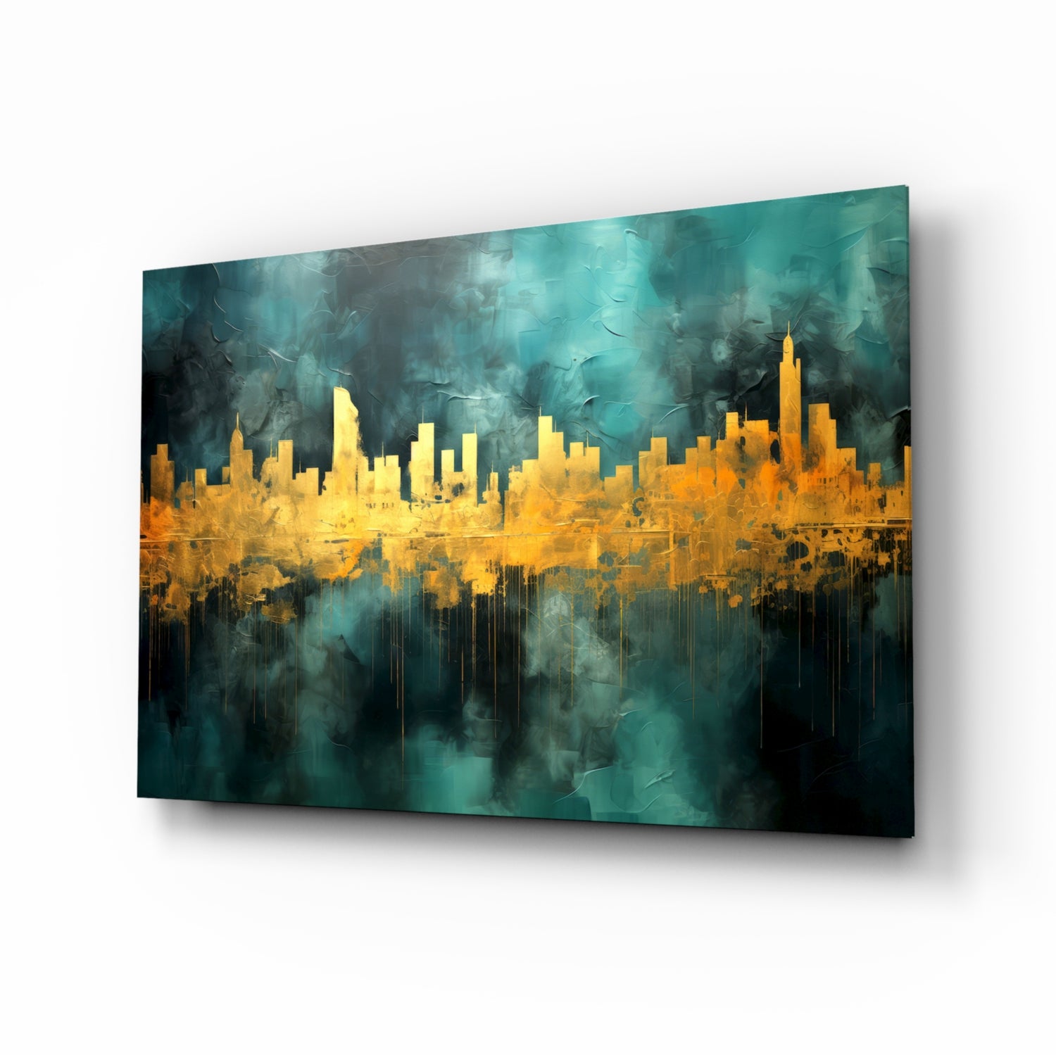 City Silhouette Glass Wall Art || Designer Collection