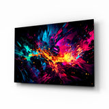 Colour Bang Glass Wall Art || Designer Collection