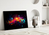 Colours of Space Glass Wall Art || Designer Collection