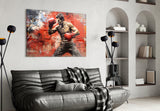 Boxing Glass Wall Art || Designer Collection