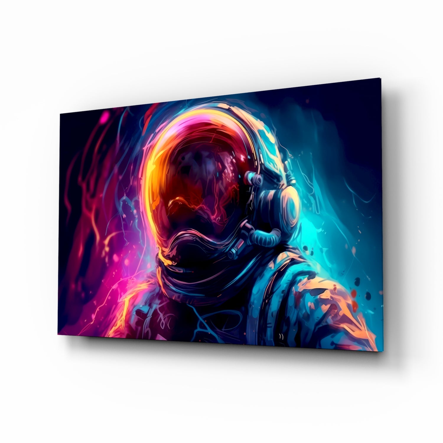 Astronaut Glass Wall Art || Designer Collection