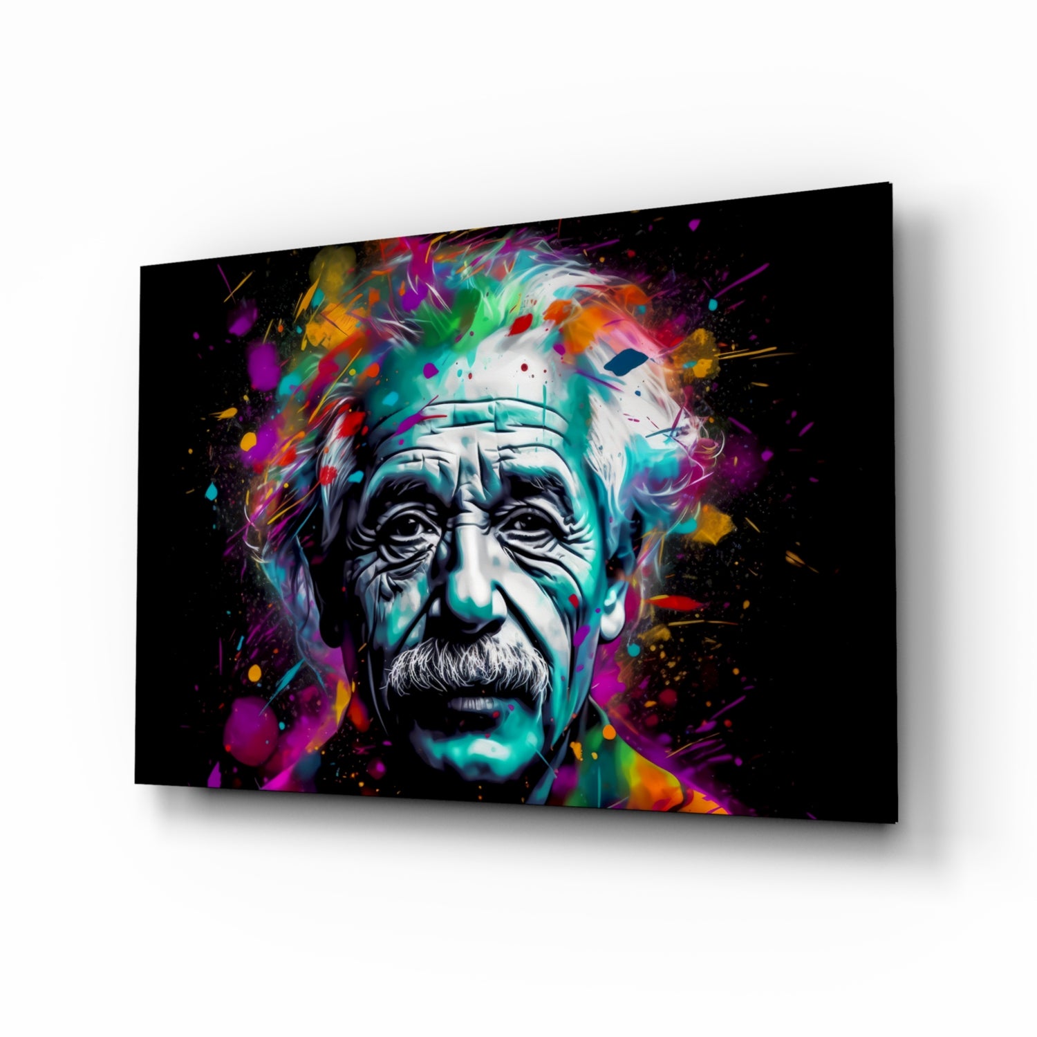 Einstein Glass Wall Art || Designer Collection