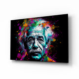 Einstein Glass Wall Art || Designer Collection