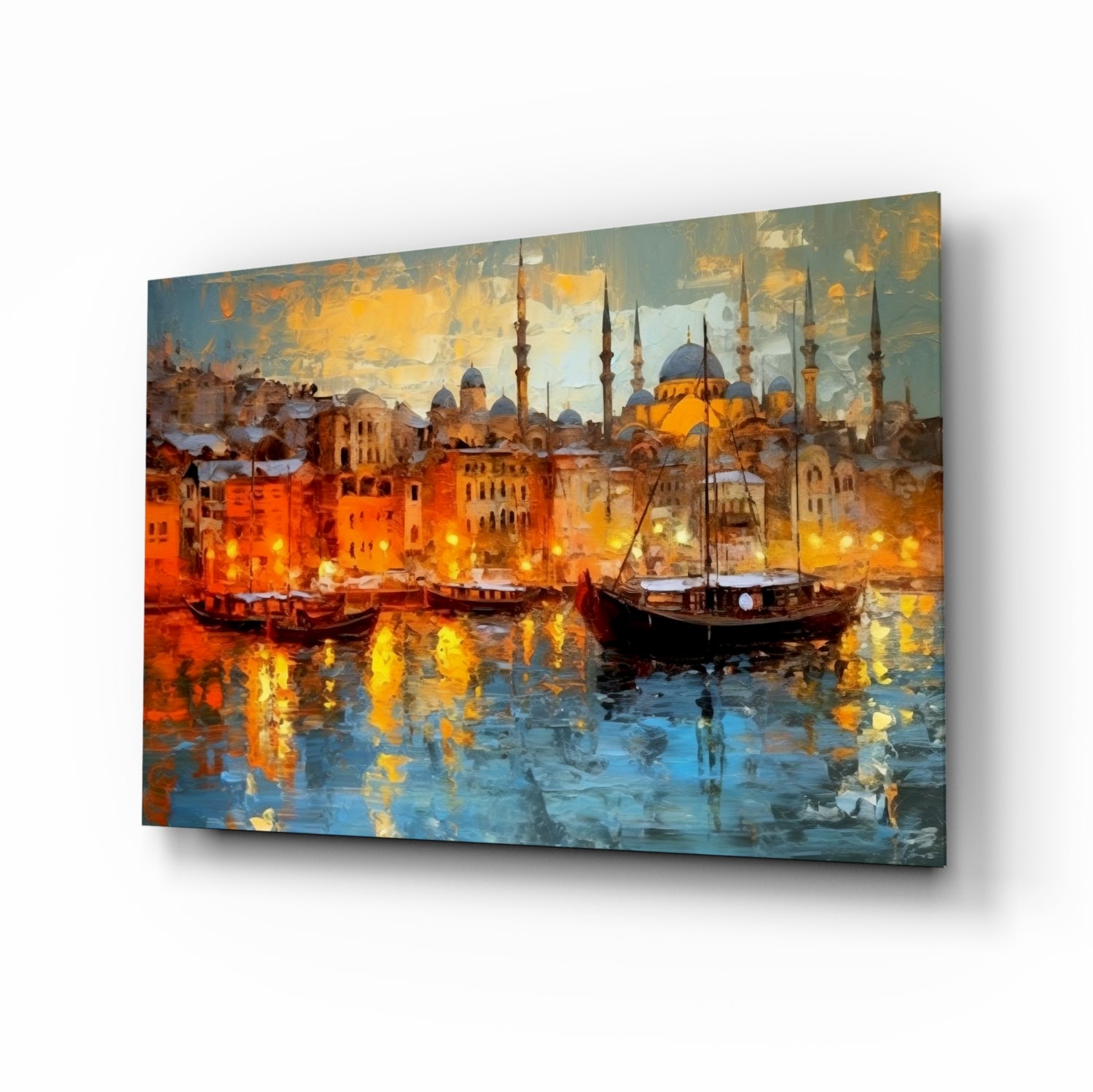 Istanbul Glass Wall Art || Designer Collection