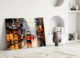 Tram Glass Wall Art || Designer Collection