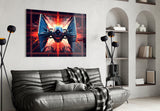 Tie Fighter Glass Wall Art || Designer Collection