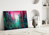 Forest of Colours Glass Wall Art || Designer Collection