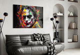 Joker Glass Wall Art || Designer Collection