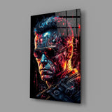 Mechanic Face Glass Wall Art || Designer Collection