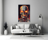 Mechanic Face Glass Wall Art || Designer Collection