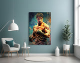 Fighter Glass Wall Art || Designer Collection